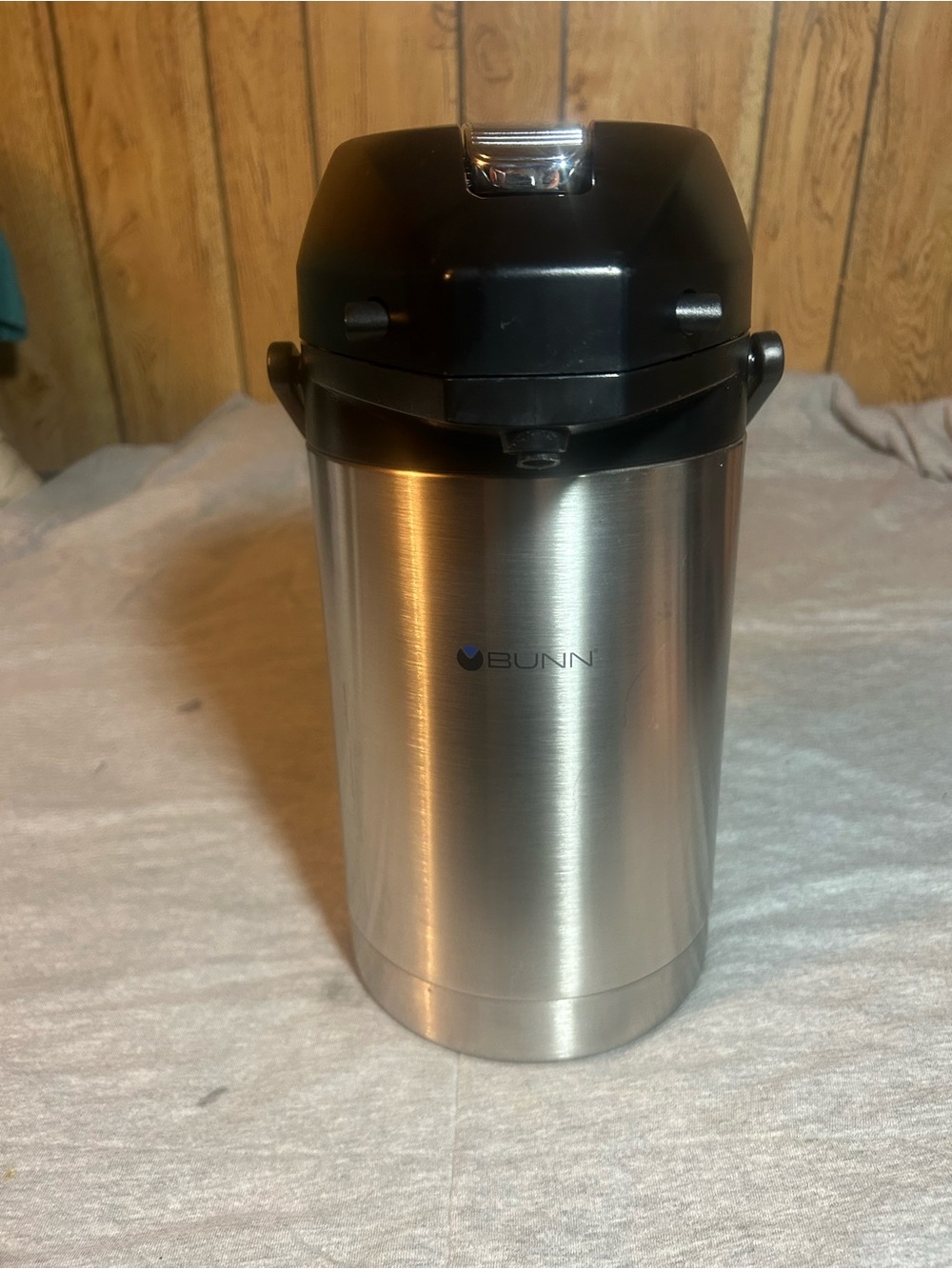 Bunn Stainless Steel Silver and Black Insulated airpot